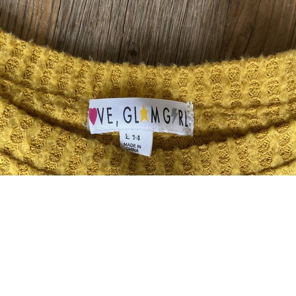 Tween Gold Waffle‎ Sweater - Picture 4 of 4